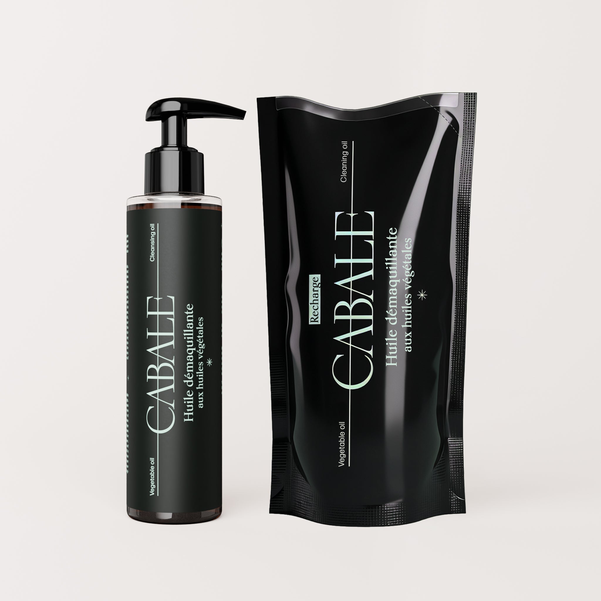 Duo huile démaquillante et sa recharge