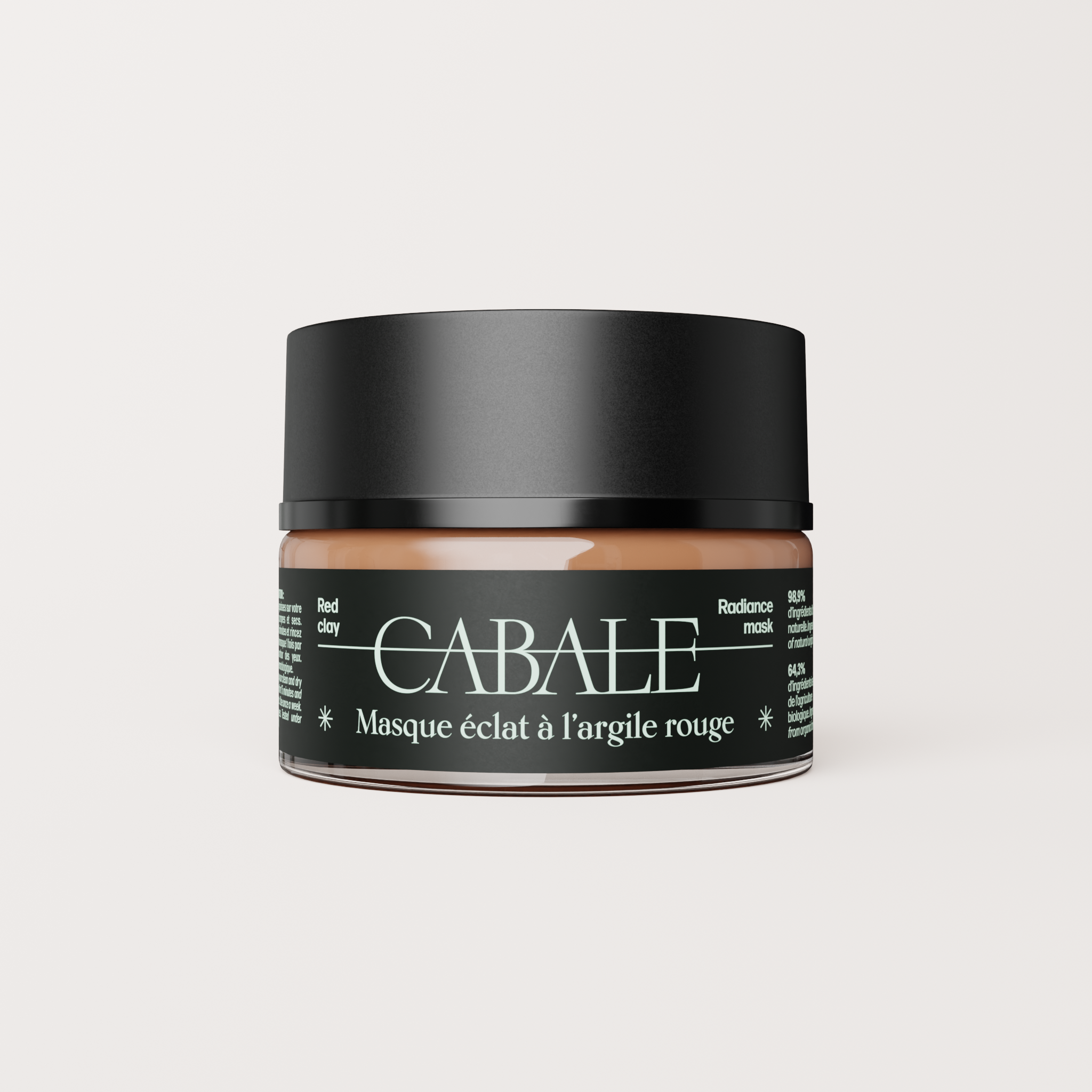 Masque à l'argile rouge naturel et bio - CABALE