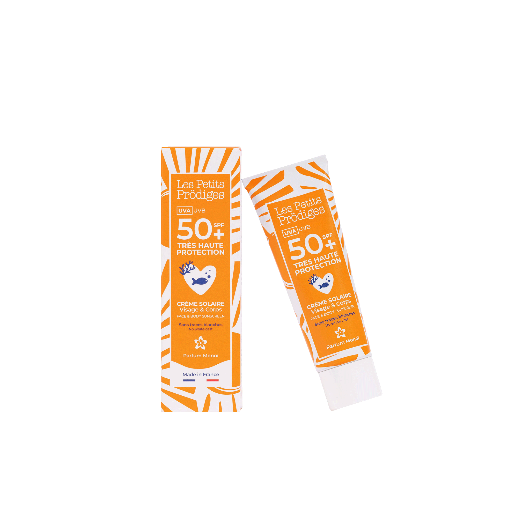 Crème solaire SPF50+ monoï visage et corps