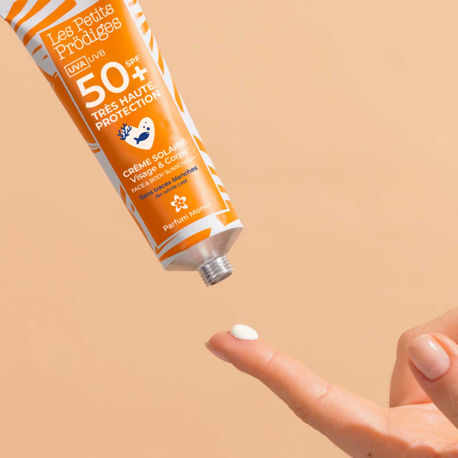 Crème solaire SPF50+ monoï visage et corps