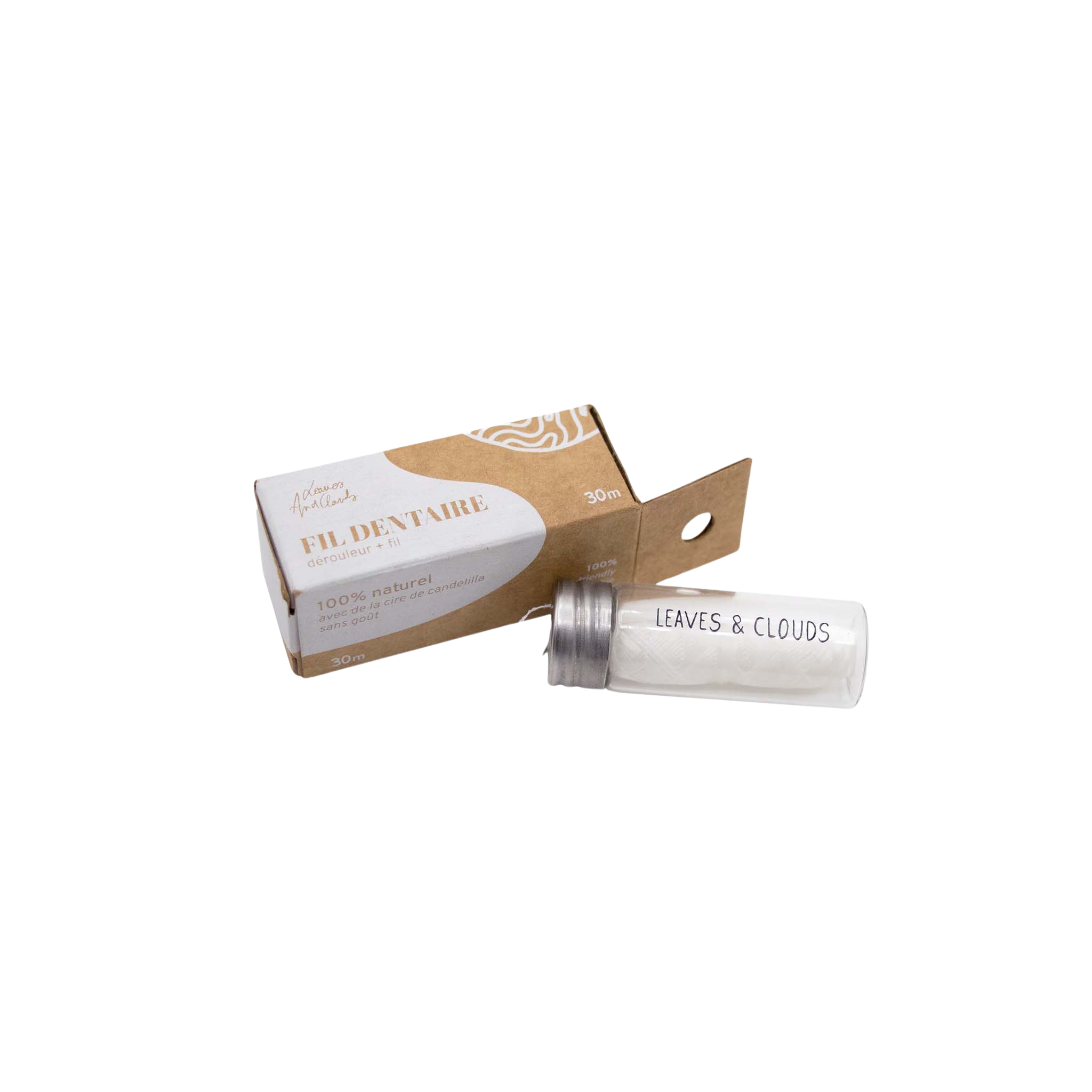 Kit fil dentaire vegan et dérouleur