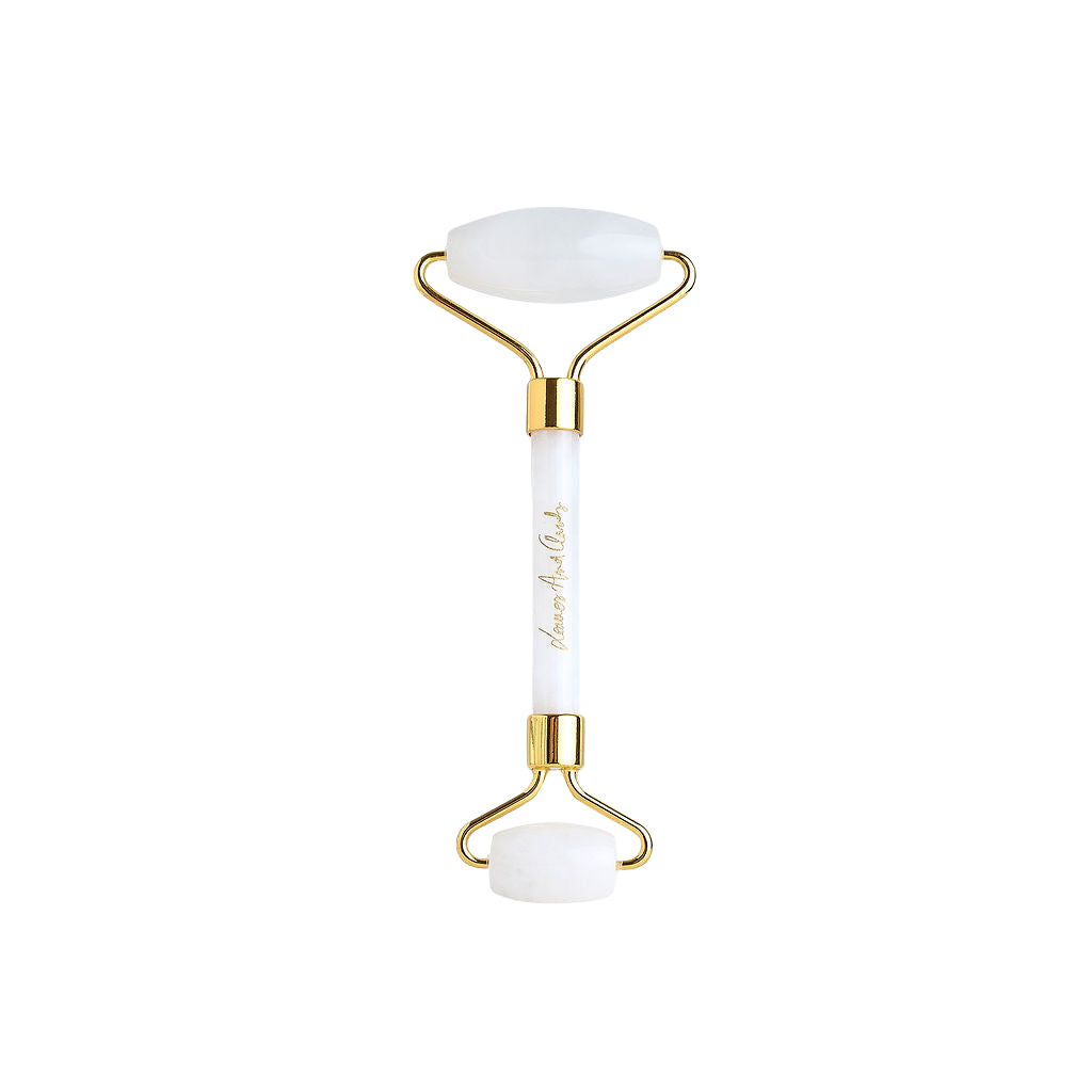 Rouleau de massage quartz blanc