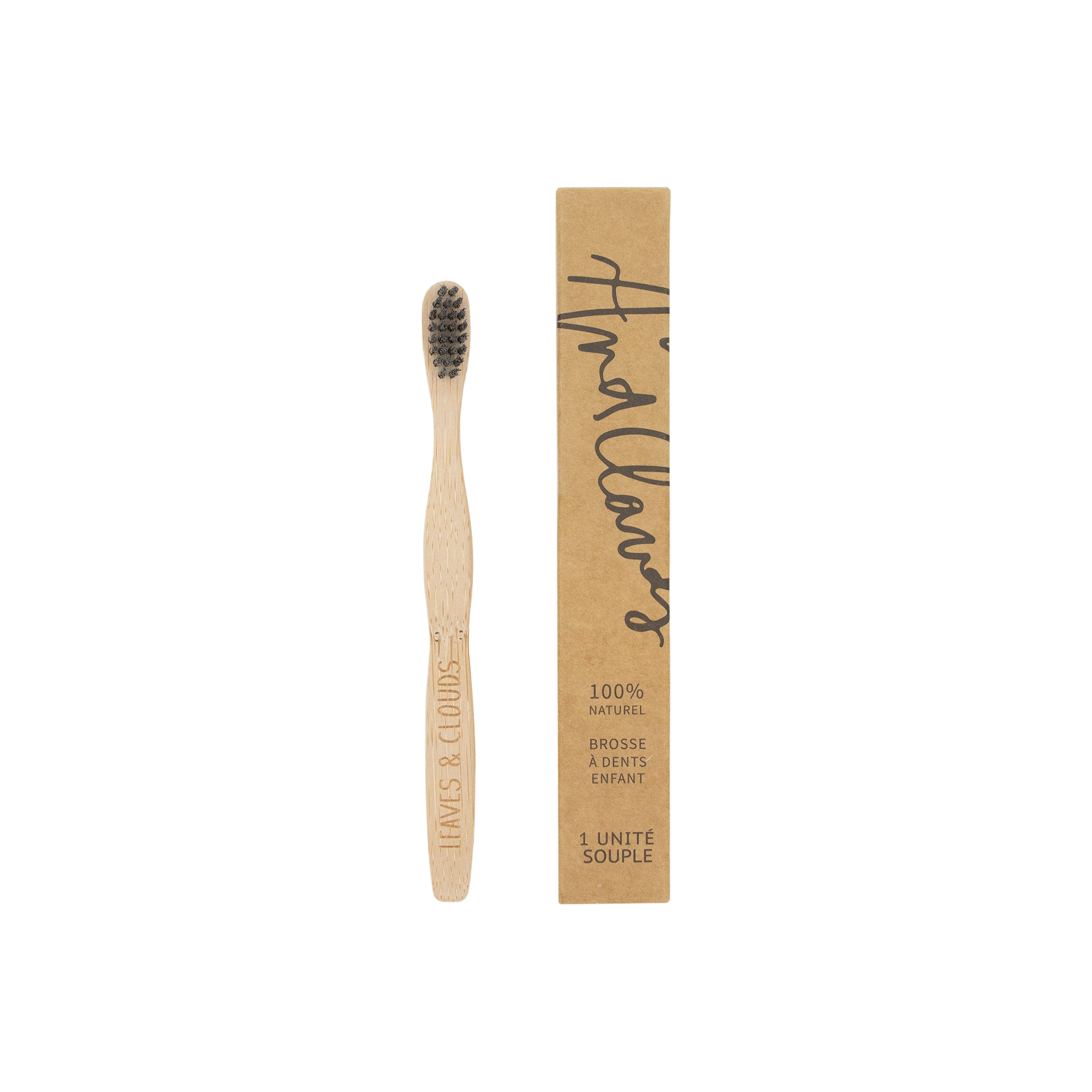 Brosse à dents en bambou pour enfant