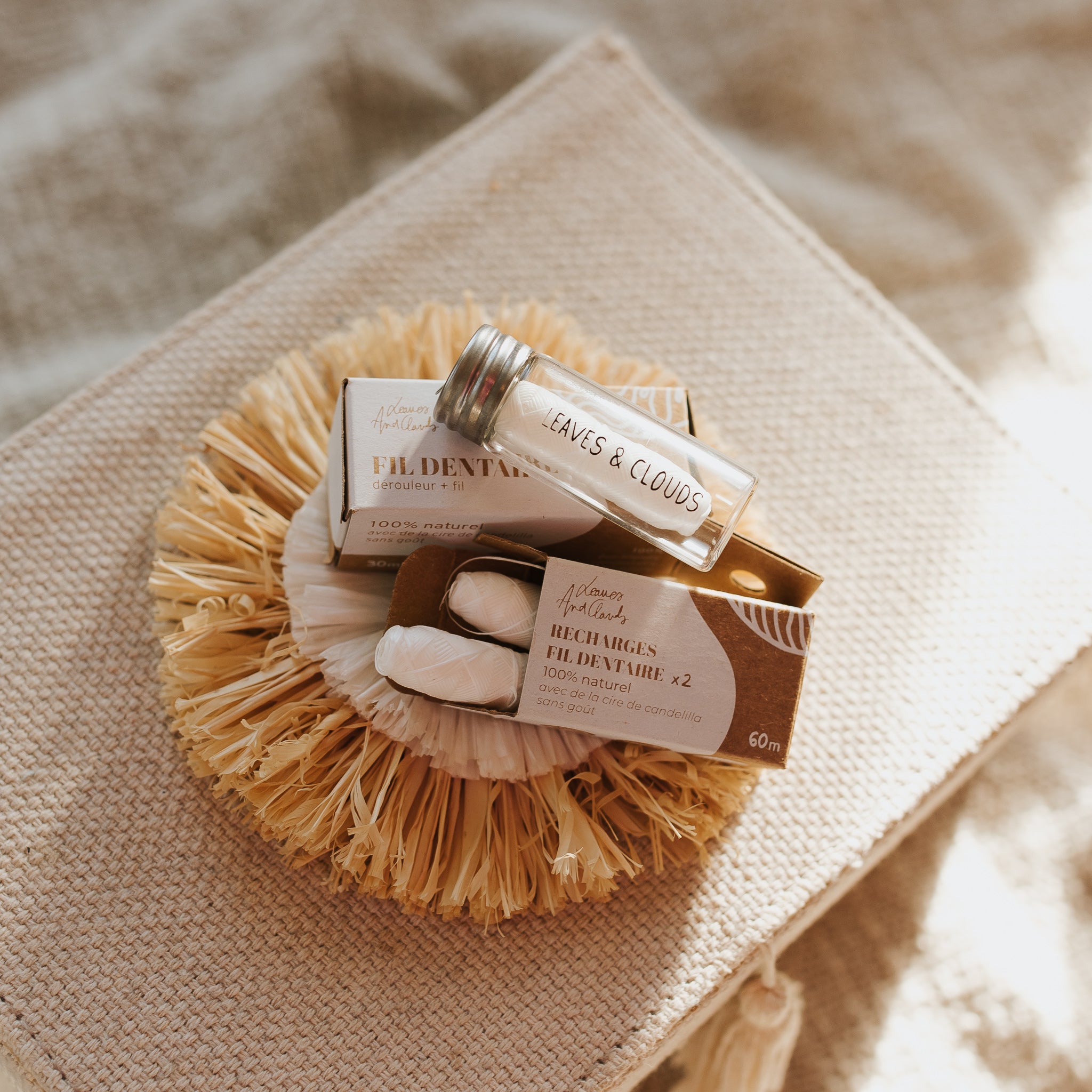 2 recharges fil dentaire vegan
